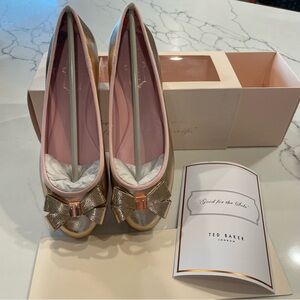 Ted Baker London Rose Gold Immet 2 Ballet Flats